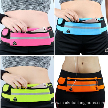 Waterproof bottle holder fanny pack sport colorful running belt sports running bag